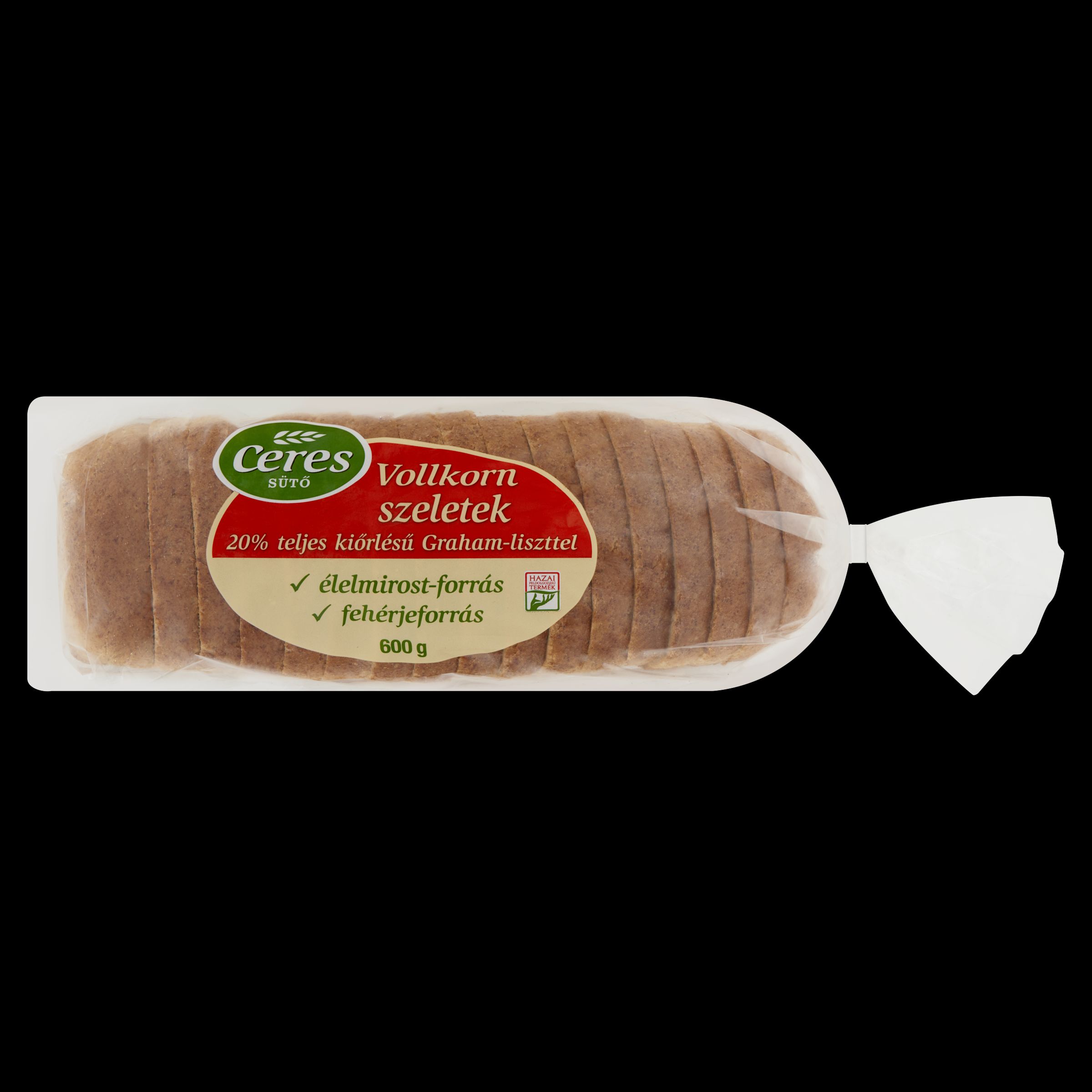 Vollkorn szeletek 20%  teljes kiőrlésű Graham liszttel 600g